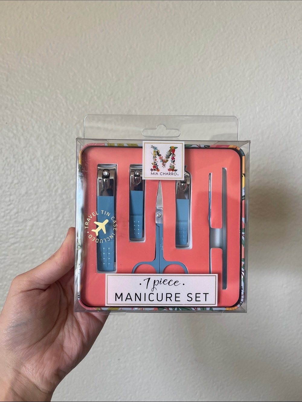Blue 7-Piece Men’s Manicure Set